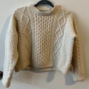 Cozy Cream Cable Knit Sweater